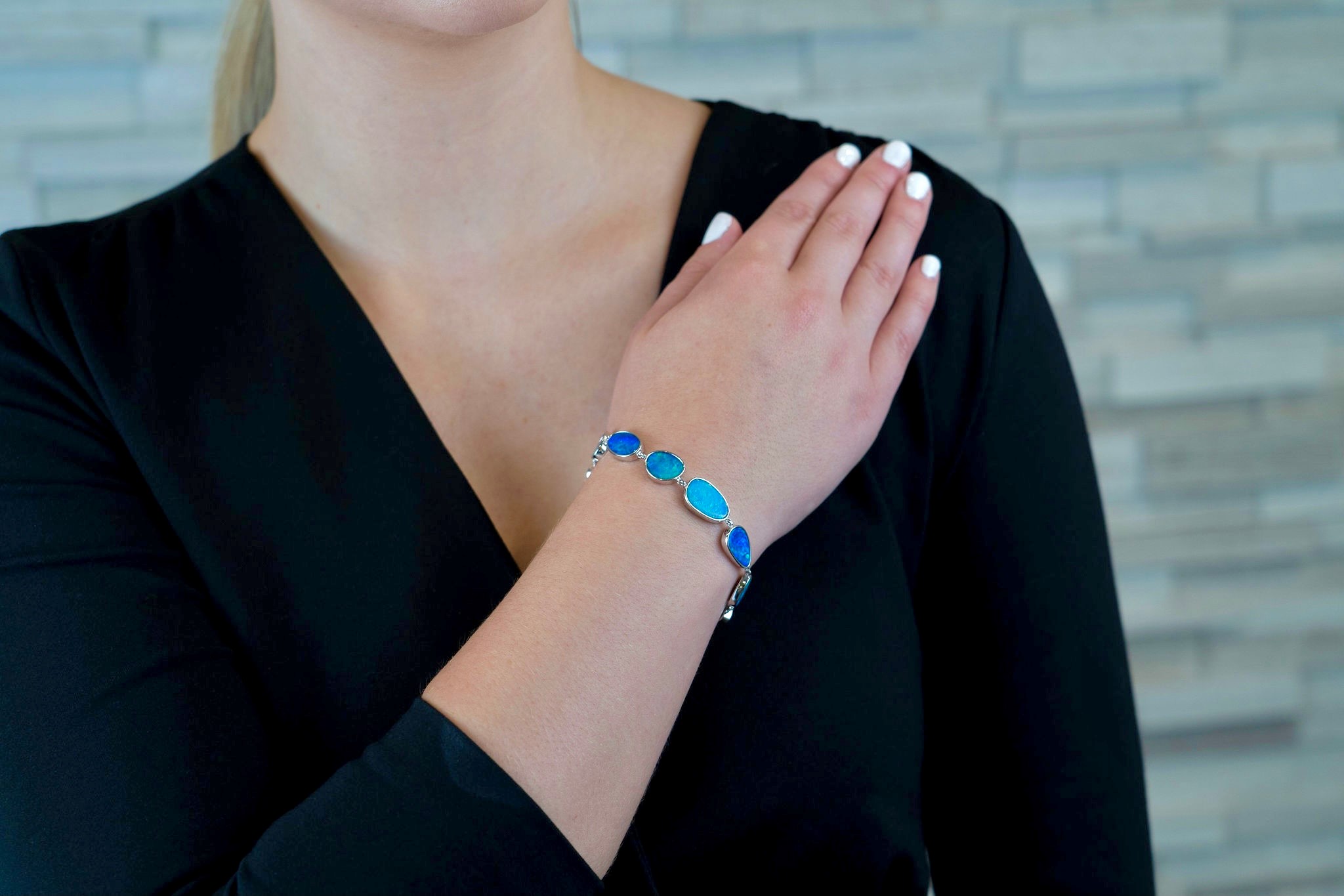 Jacob Matthew Jeweler's custom design - blue bracelet