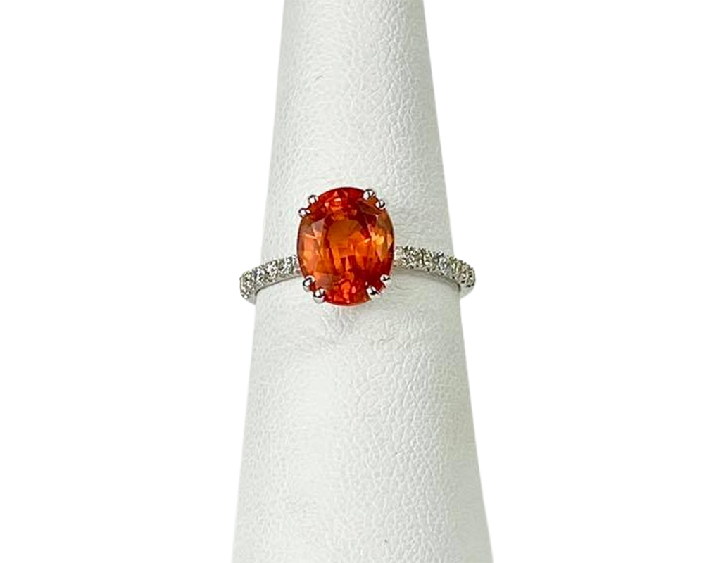 Jacob Matthew Jeweler's custom design - orange ring