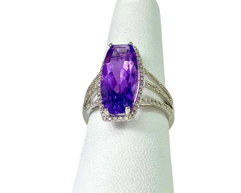 Jacob Matthew Jeweler's custom design - purple ring