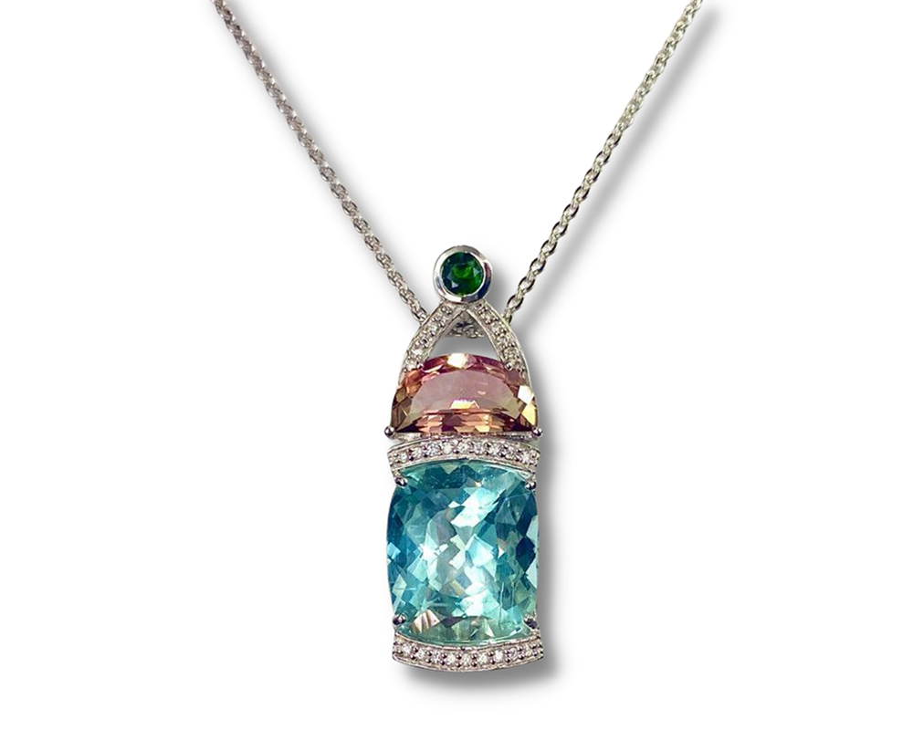 Jacob Matthew Jeweler's custom design - turquoise-necklace